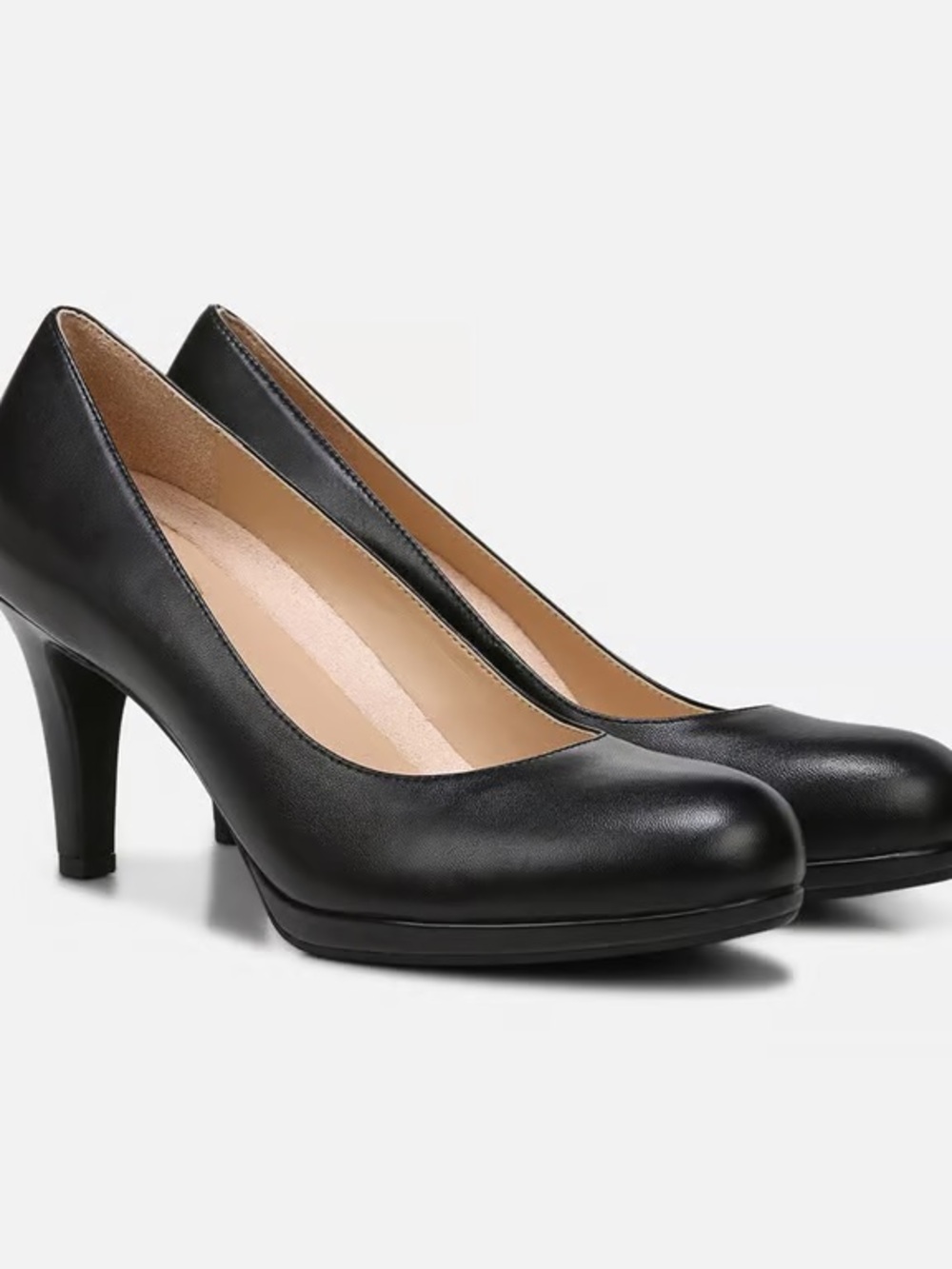 Naturalizer Michelle Black Leather Pump Size 9W Wide EUR 40 NWOB